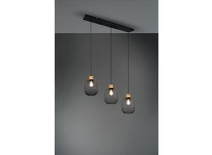 8055303631989 - Iperbriko - Aufhängung Calimero 3xE27 Black Metal Mesh L80 cm Trio Lighting