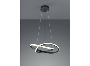 8055303632313 - Iperbriko - Moderne Pendelleuchte Anthrazit Schwarz Led Dimmbar 27W Ø60 cm Trio Beleuchtung