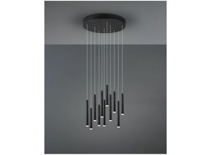 8055303632443 - Iperbriko - Tubular Modern Suspension 11 schwarze LED-Röhren Ø40 cm Trio-Beleuchtung