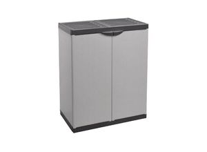 8055303637462 - Iperbriko - Harzschrank mit 2 Regalen und zwei Türen cm 68 x 395 x 85 h