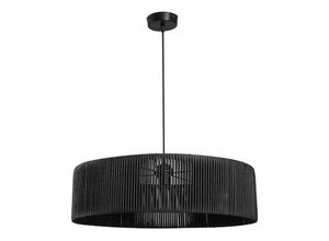 8055303678458 - Iperbriko - Deckenlampe Roya ASZ1749 aus rustikalem geflochtenem Papier schwarz H66xL55