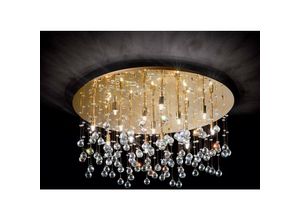 8055303784616 - Iperbriko - Deckenleuchte 15 Lichter gold d 80 x h 36 cm