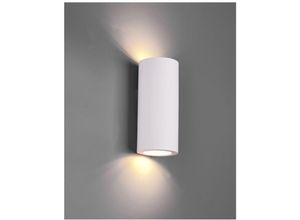 8055303833574 - Wandleuchte 2xGU10 Gipszylinder Biemission Zazou White Trio Lighting