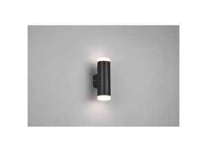 8055303833925 - Iperbriko - Doppel-LED-Badezimmer-Wandleuchte Ray Black IP44 Trio Lighting