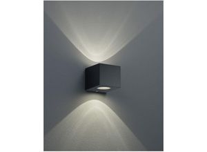 8055303833963 - Iperbriko - Biemission Außenwandleuchte Cordoba Led dimmbar IP44 Black Trio Lighting