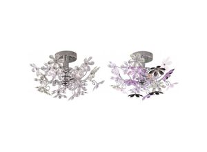 8055303834656 - Applikation Blume 2xE14 Cromo Fiori Multicolor Ø38 cm Trio Lighting