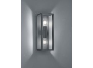 8055303834687 - Iperbriko - Wandleuchte Garonne Anthrazit Doppellicht Oben und Unten IP44 Trio Lighting