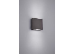 8055303836278 - Iperbriko - Thames Led Double Emission Square Wandleuchte IP54 Anthrazit 14x14 cm Trio Lighting