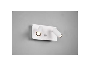 8055303836810 - Iperbriko - Wandleuchte Tunga IP54 Doppelter verstellbarer weißer LED-Spot mit Trio-Beleuchtungssensor