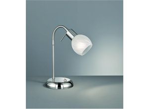 8055303859949 - Studiolampe Nickel und weißes Glas 1xE14 Antibes Trio Lighting