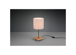 8055303860020 - Iperbriko - Elmau Tischlampe Nickel und Lampenschirm Sand Ø18 cm Trio Lighting