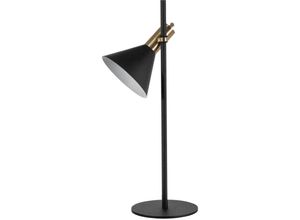 8055303864028 - Iperbriko - Moderne Tischlampe aus Metall mit mattem schwarzen Lampenschirm 18x18x55h cm