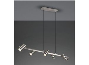 8055303864745 - Iperbriko - Kronleuchter 6 verstellbare GU10 Strahler Marley Nickel Trio Lighting