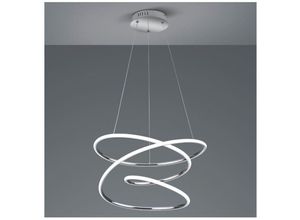 8055303864943 - Iperbriko - Led Kronleuchter Dimmer 4000k Modernes Design Vortex Chrom Bologna Trio Beleuchtung