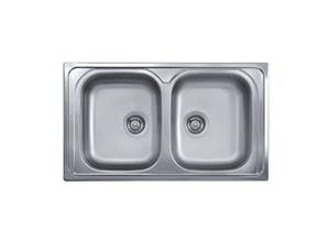 8055303869634 - Iperbriko - Spüle 86x50 2 Becken SAXT322A