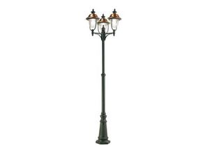 8055303882756 - Iperbriko - 3-Lichtmast aus Aluminium-Druckguss und Kupfer für den Außenbereich h244 cm