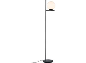 8055303885481 - Iperbriko - Moderne schwarze Stehlampe mit Glaskugel H150 cm Pure Trio Lighting