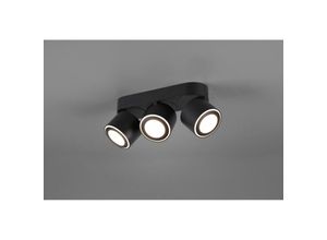 8055303886495 - Iperbriko - Decke 3 Spot Led Double Emission L27 cm Taurus Black Trio Lighting