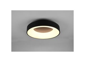 8055303887638 - Iperbriko - Girona Led Deckenleuchte 27w Dimmbar Schwarz Ø45 cm Trio Beleuchtung