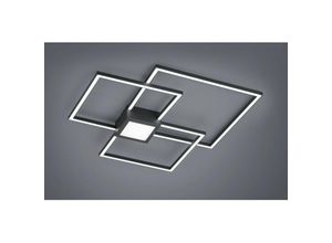 8055303887812 - Iperbriko - Hydra Deckenleuchte 3 Led Squares 38w Anthrazit L65 cm Dimmbare Trio-Beleuchtung