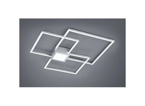 8055303887829 - Iperbriko - Hydra Deckenleuchte 3 led Quadrate 38w Nickel L65 cm Dimmbare Trio-Beleuchtung