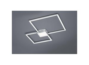 8055303887867 - Iperbriko - Hydra Double Square Led Deckenleuchte 28w Nickel L65 cm Dimmbare Trio-Beleuchtung