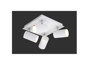 8055303889052 - Iperbriko - Quadratische Deckenleuchte 4 verstellbare Strahler Marley White Trio Lighting