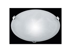8055303889717 - Iperbriko - Adrian Runde weiße Glas-Deckenleuchte Ø30 cm Trio Lighting