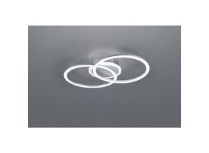 8055303890164 - Iperbriko - Venida Double Circle LED-Deckenleuchte aus Aluminium 25 w dimmbar L50 cm Trio-Beleuchtung