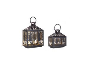 8055303907350 - Iperbriko - Elegante Alizee Schwarze-Gold Laterne Set2