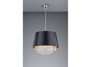 8055303911005 - Iperbriko - Aufhängung 3 Lichter Loreley Black Gold und Trio Lighting Dekorative Anhänger