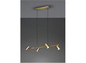 8055303911050 - Iperbriko - Aufhängung 4 Spotlights GU10 Einstellbare Marley Aged Brass Trio Beleuchtung