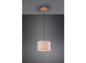 8055303911548 - Iperbriko - Pendelleuchte Elmau 1xE27 Nickel und Sand Lampenschirm Ø35 cm Trio Lighting