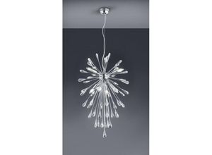 8055303911609 - Iperbriko - Suspension Fireworks 7 Lights Minsk Chrom mit Crystal Drops Trio Lighting