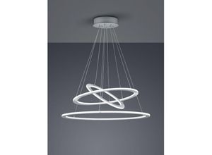 8055303911937 - Iperbriko - Dimmbare LED-Aufhängung 3 Ringe Durban Nickel Ø80 cm Trio Lighting