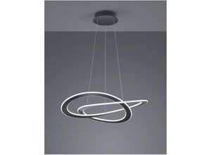 8055303911975 - Iperbriko - Moderne Aufhängung 2 Kreise Led Oakland Anthrazit Trio Beleuchtung