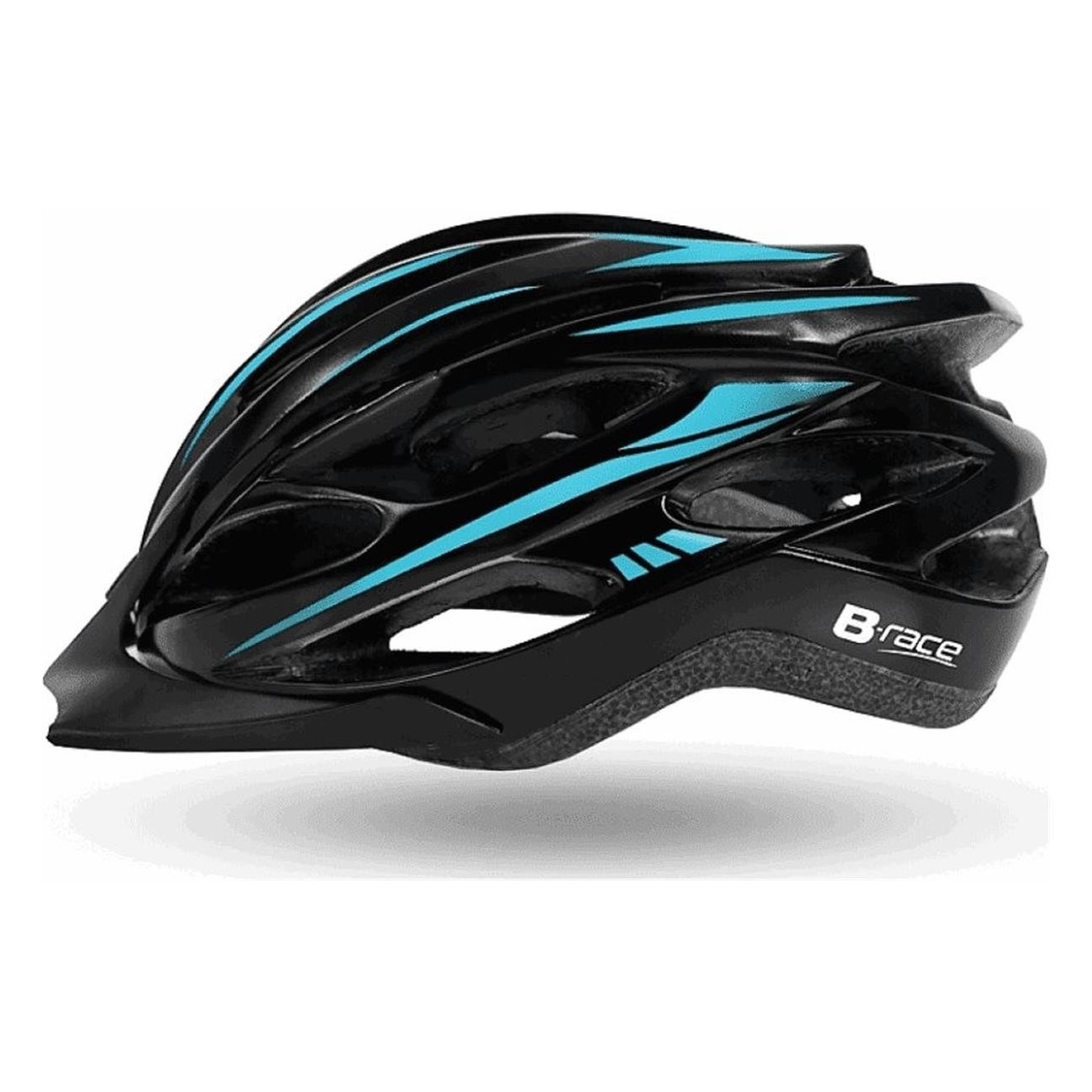 8055320656682 - Granith In-Mold Fahrradhelm Schwarz Blau Größe M (54-58 cm) EN1078 8055320656682 - Granith In-Mold Fahrradhelm Schwarz Blau Größe M (54-58 cm) EN1078