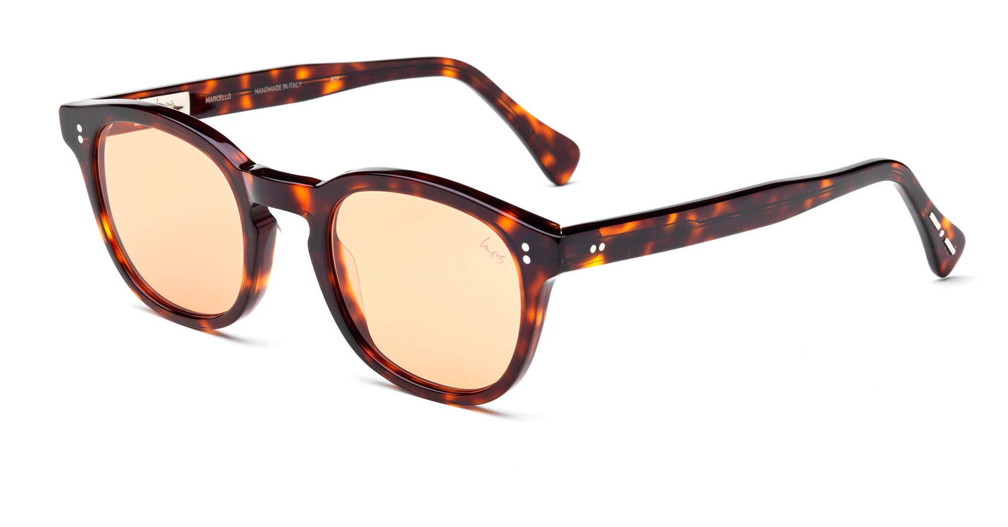 8055341318149 - Mann MARCELLO 0505LP 092GLS Gläser SONNENBRILLEN Steckdose Acetat Havanna Orange Kreisel