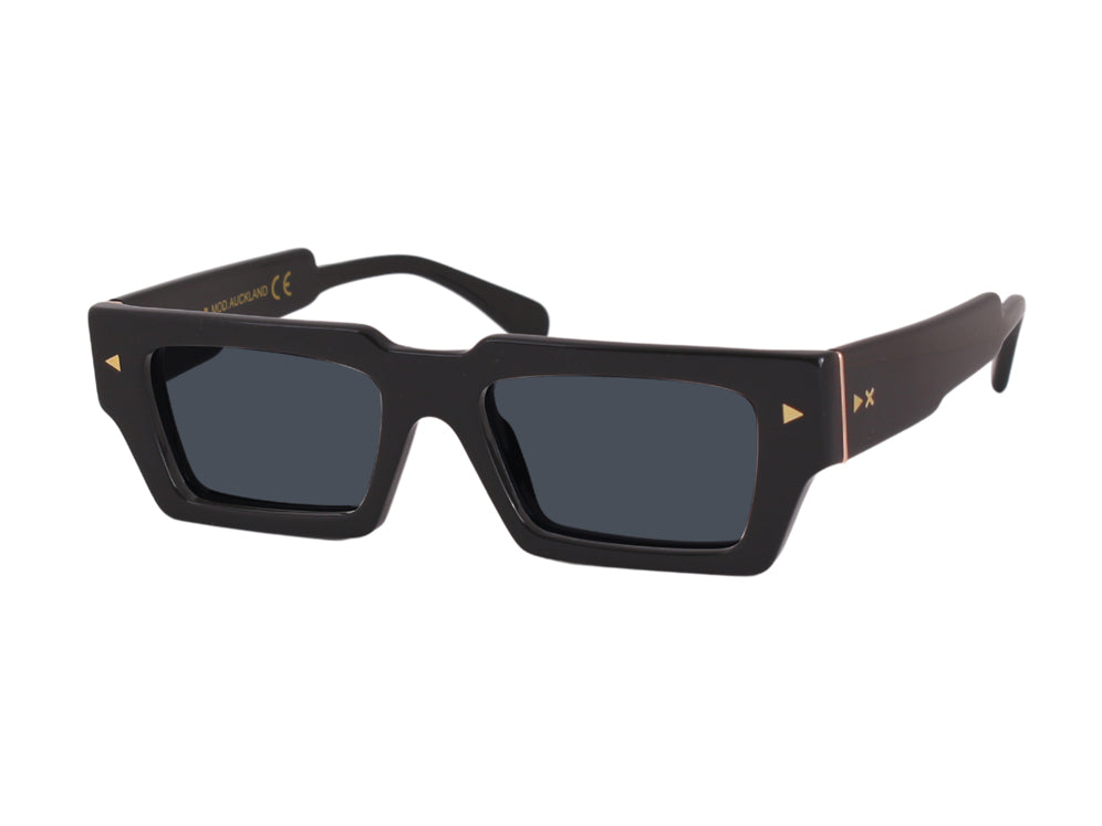 8055385820509 - XLAB Unisex AUCKLAND Gläser SONNENBRILLEN Acetat Schwarz Rauch Quadratisch Polarisiert