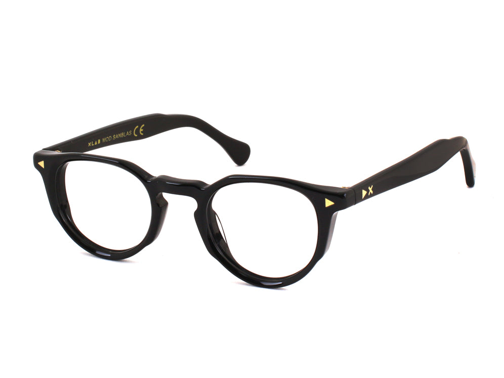 8055385824194 - XLAB Unisex SANBLAS Rahmen von BRILLEN Acetat Schwarz  Rund