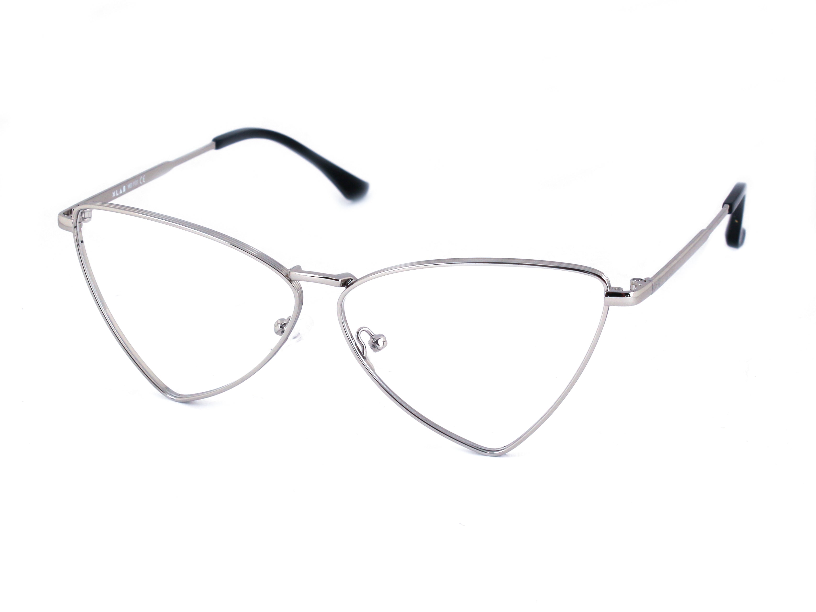 8055385826723 - XLAB Damen PICO Optische Fassungen Metall Silber Cat Eye Anti-Blaulicht 8055385826723 - XLAB Damen PICO Optische Fassungen Metall Silber Cat Eye Anti-Blaulicht