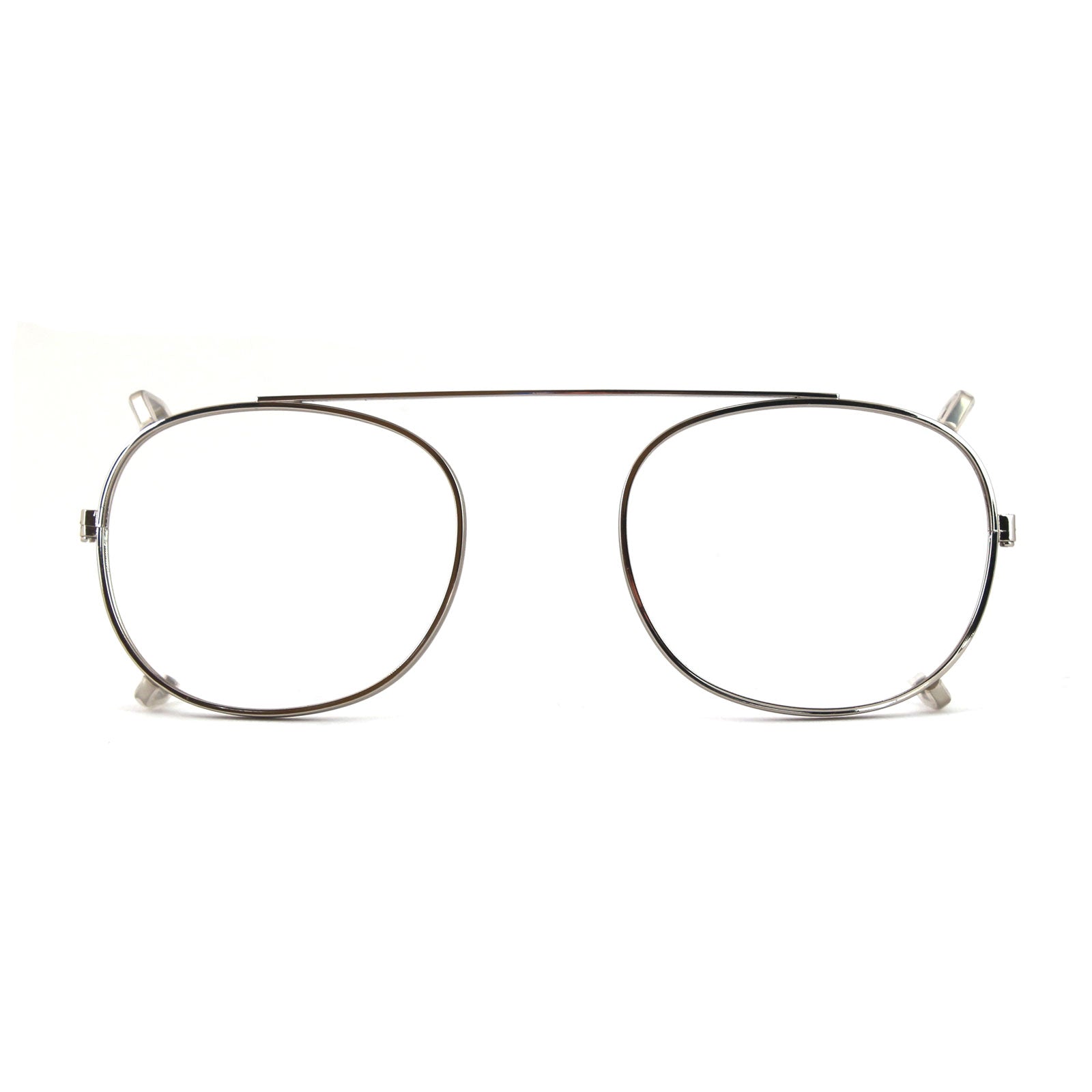 8055385828154 - XLAB Unisex Clip-on 02 Argento per 8004 stile moscot calibro 48mm Clip on Acetat Silber  Pantos