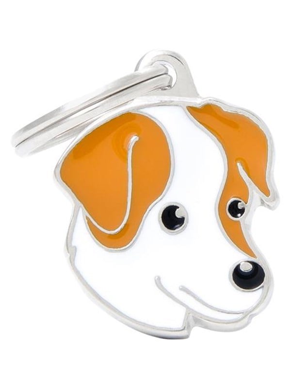 8055960250394 - White and Brown Jack Russell ID Dog Tag