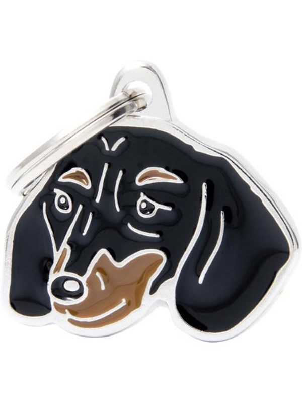 8055960258567 - New Black & Tan Dachshund dog tag