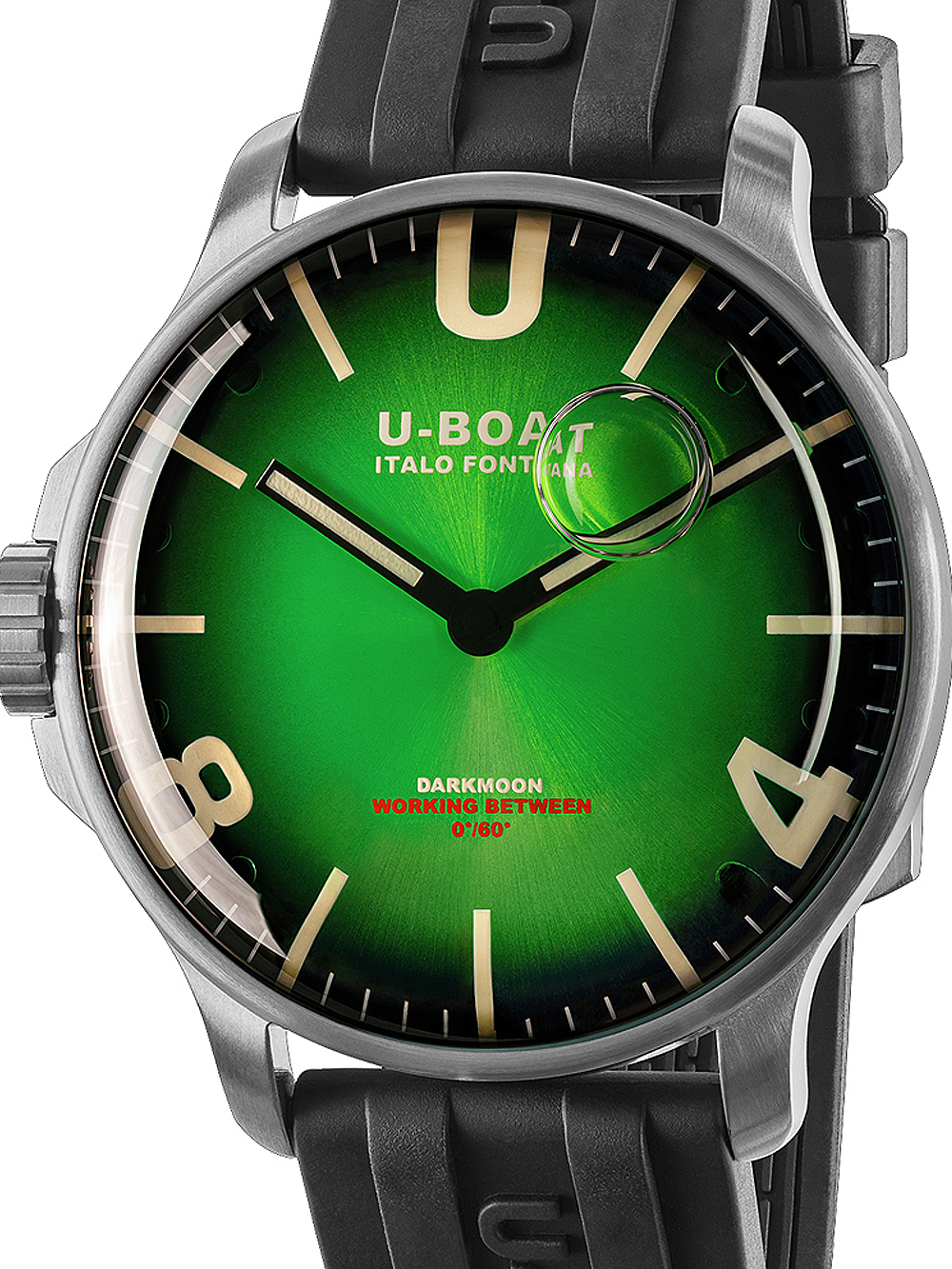 8056000101430 - 8702 C Darkmoon Green SS Soleil Herrenuhr 44mm 5ATM