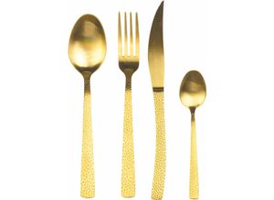 8056159071042 - Besteck-Set VILLA DESTE Stone Gold Essbesteck-Sets Gr 24 tlg goldfarben Besteckgarnituren Essbesteck-Set