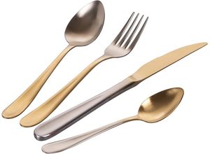 8056159092924 - Besteck-Set VILLA DESTE Luxury Essbesteck-Sets Gr 24 tlg goldfarben Besteckgarnituren Essbesteck-Set 24-teilig für 6 Personen Edelstahl 180