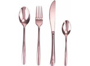 8056159119164 - Besteck-Set VILLA DESTE Drop Essbesteck-Sets Gr 24 tlg rosegold (kupfer) Besteckgarnituren Essbesteck-Set 24-teilig für 6 Personen poliert Edelstahl 180