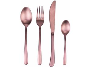 8056159119171 - Besteck-Set VILLA DESTE Drop Essbesteck-Sets Gr 24 tlg rosegold (kupfer) Besteckgarnituren Essbesteck-Set 24-teilig für 6 Personen satiniert Edelstahl 180