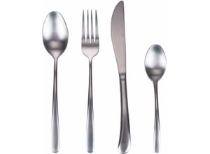 8056159119195 - Besteck-Set VILLA DESTE Drop Essbesteck-Sets Gr 24 tlg silberfarben Besteckgarnituren Essbesteck-Set 24-teilig für 6 Personen satiniert Edelstahl 180